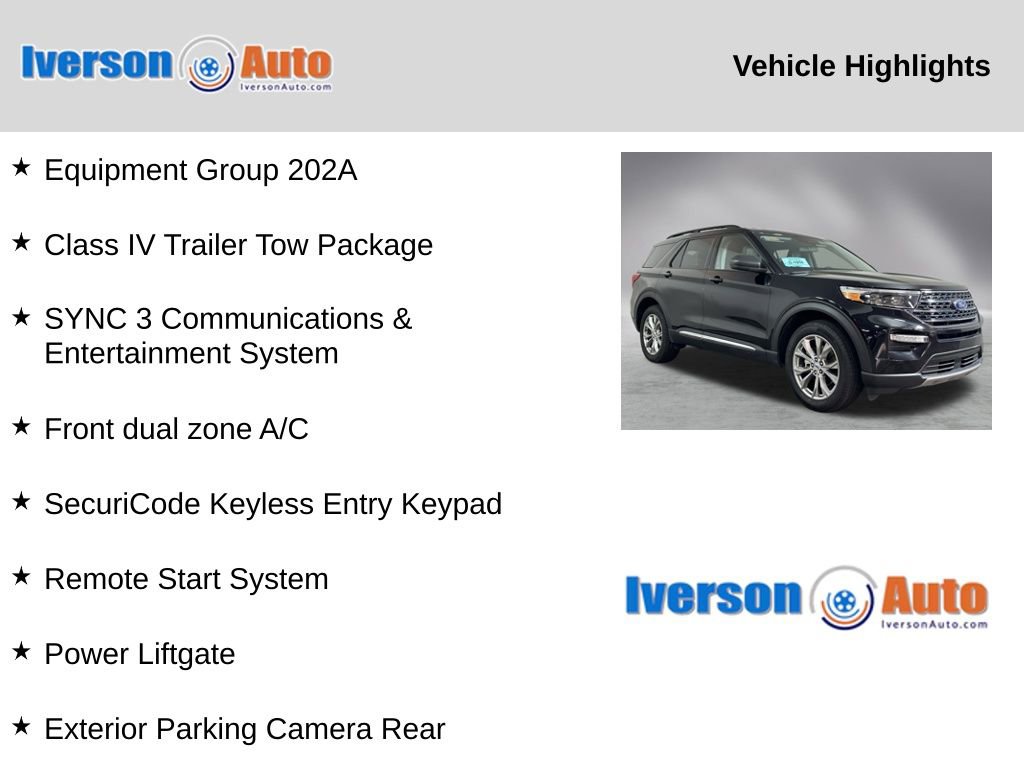 Used 2023 Ford Explorer XLT w/ Equipment Group 202A image 2