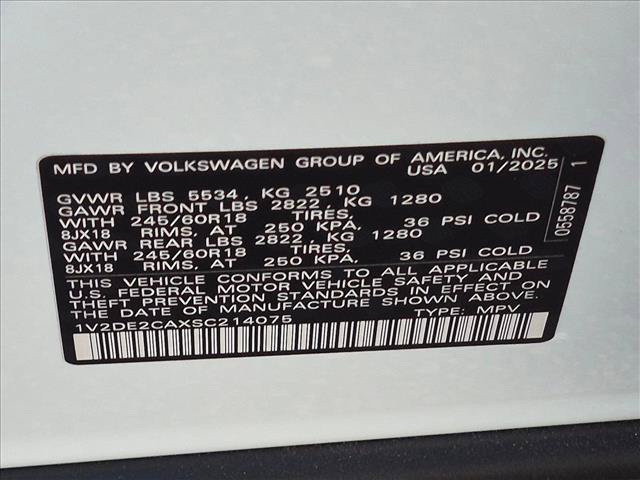 Used 2025 Volkswagen Atlas Cross Sport SE FWD image 23