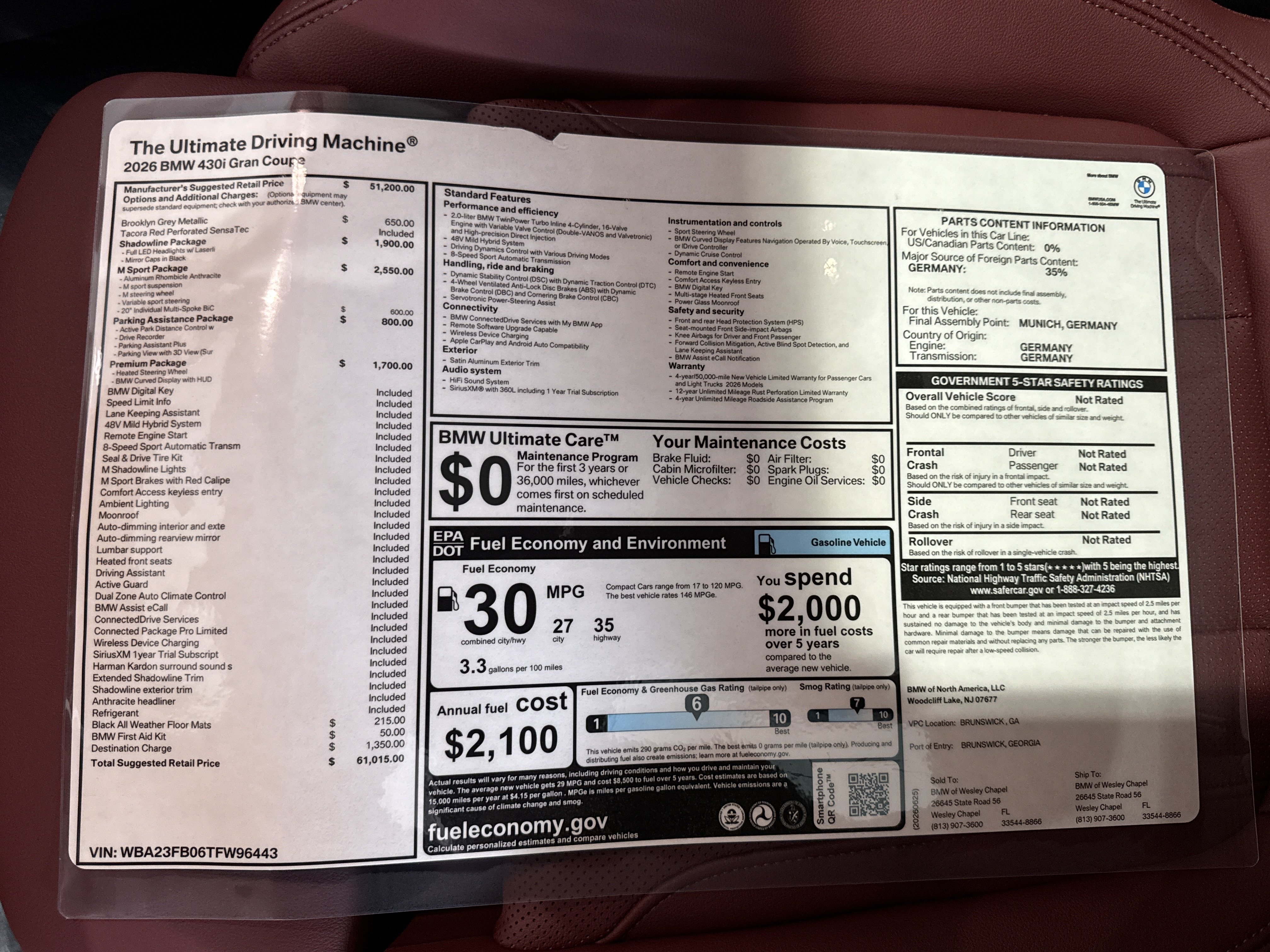 New 2026 BMW 430i w/ M Sport Package RWD image 26