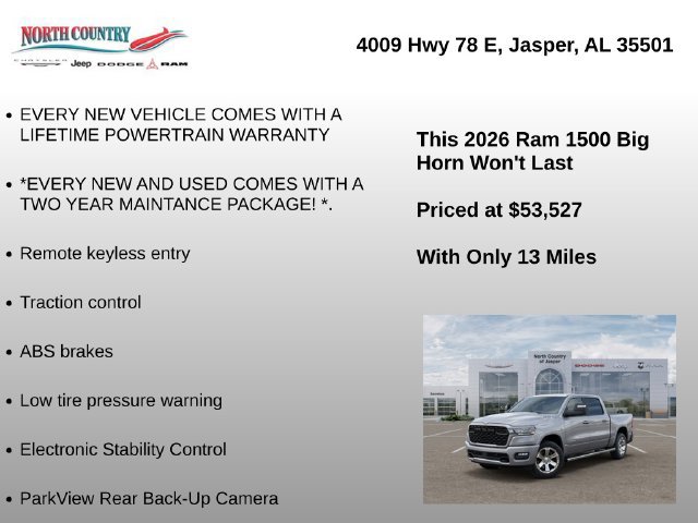 New 2026 RAM 1500 Big Horn AWD/4WD image 9