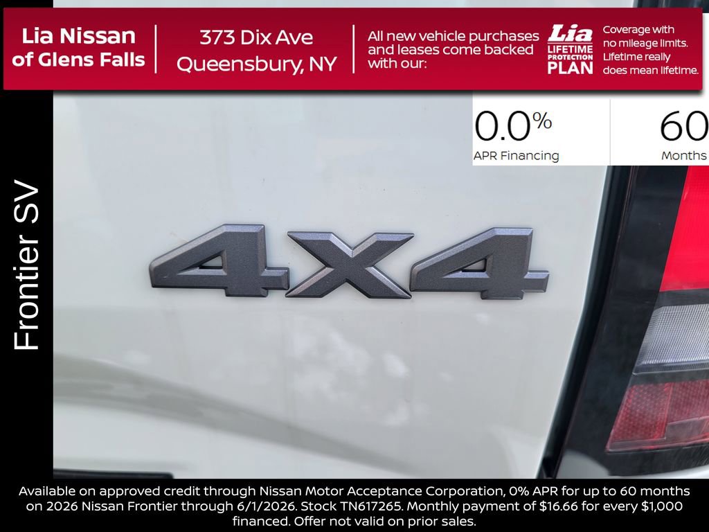 New 2026 Nissan Frontier SV w/ SV Convenience Package AWD/4WD image 5