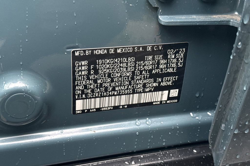 Certified 2023 Honda HR-V LX image 28