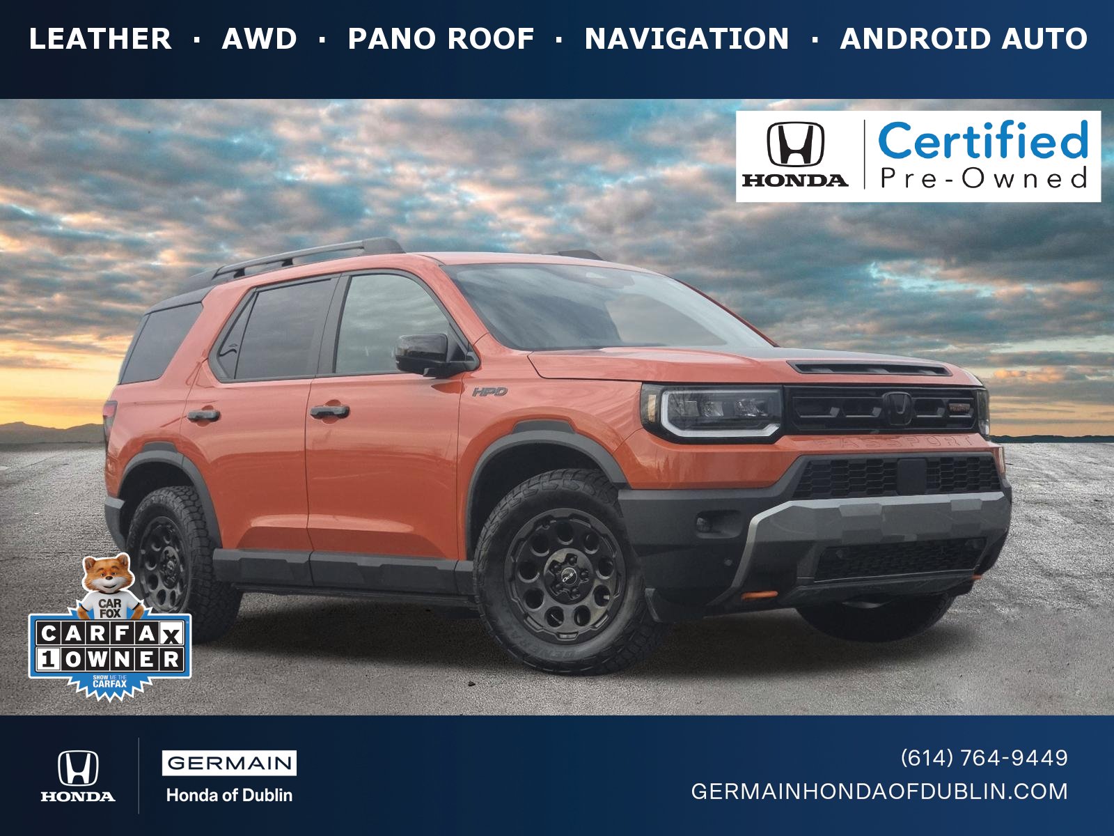 Certified 2026 Honda Passport TrailSport