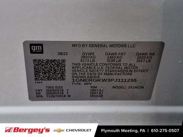 Certified 2023 Chevrolet Traverse LT w/ LPO, Floor Liner Package image 29