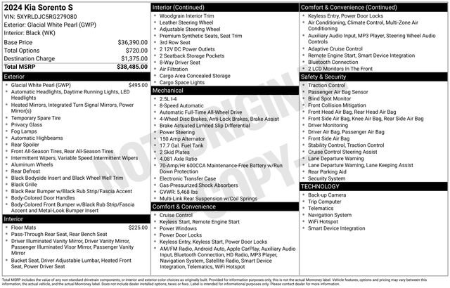 Used 2024 Kia Sorento S image 4