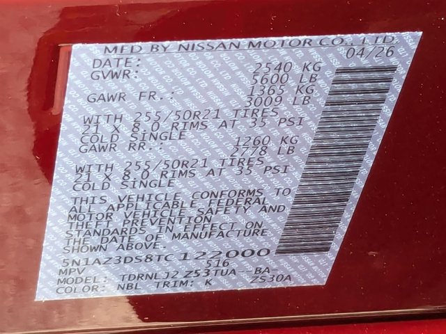 New 2026 Nissan Murano Platinum image 17