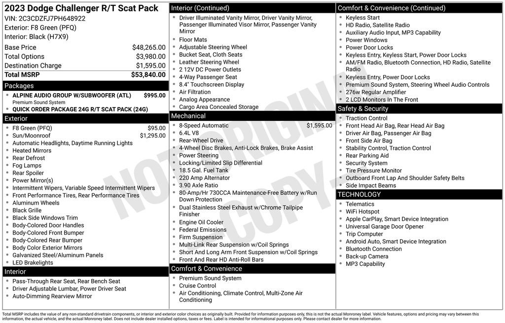 Used 2023 Dodge Challenger R/T Scat Pack RWD image 9