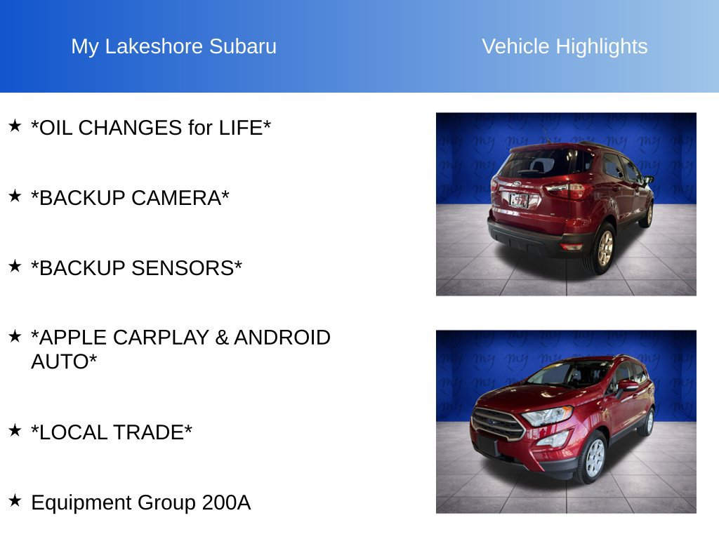 Used 2021 Ford EcoSport SE FWD image 9