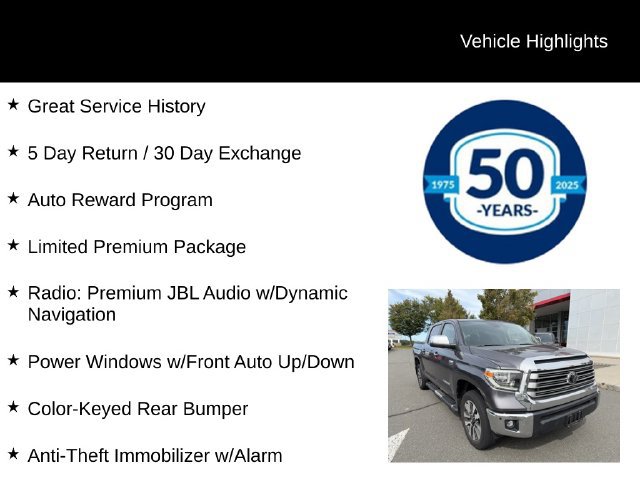 Used 2021 Toyota Tundra Limited w/ Limited Premium Package AWD/4WD image 5