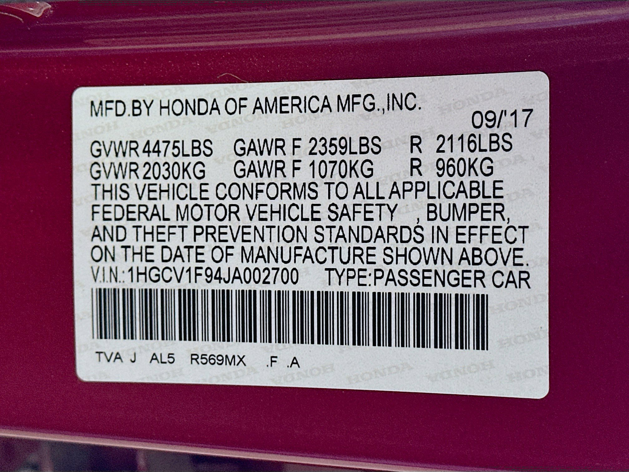 Used 2018 Honda Accord Touring image 12