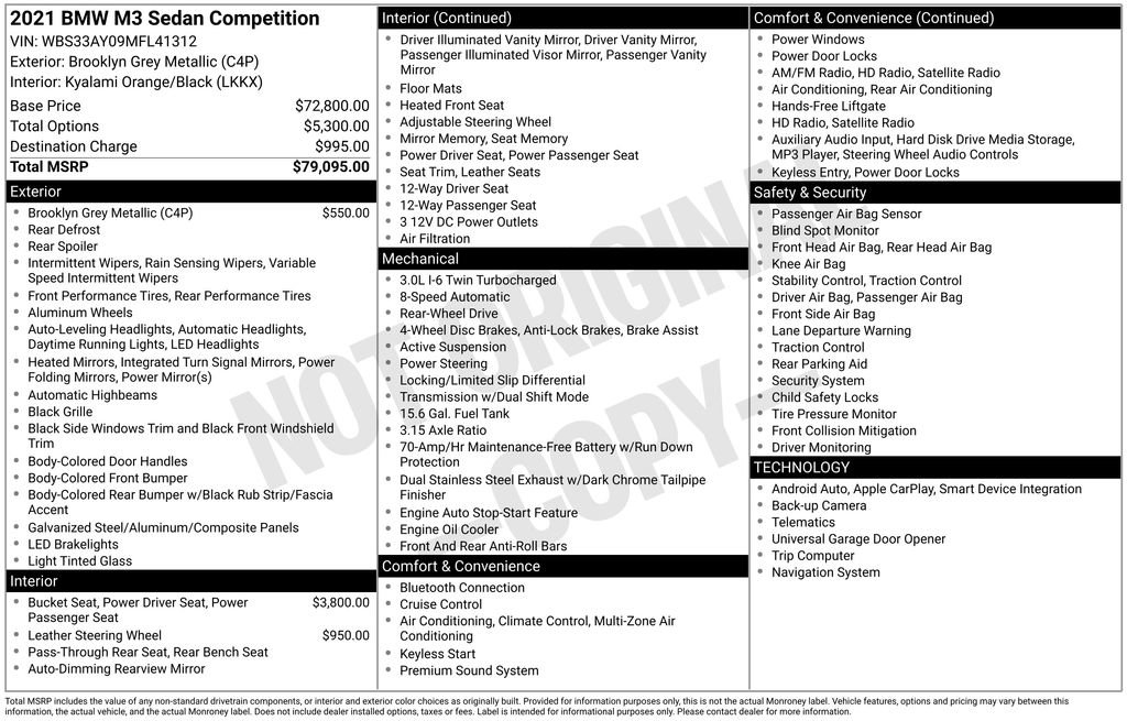 Used 2021 BMW M3 Competition image 28