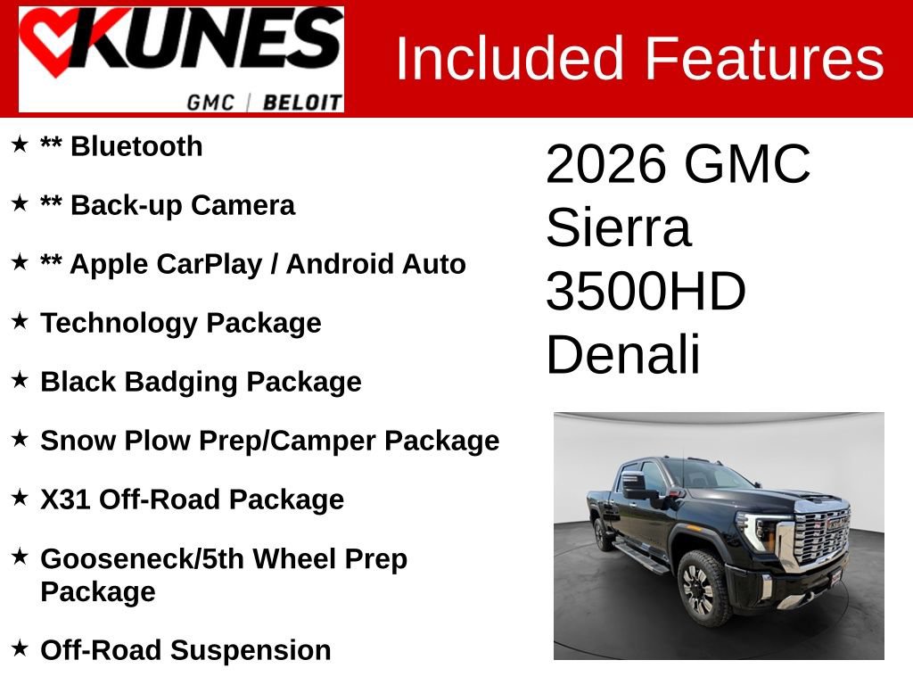 New 2026 GMC Sierra 3500 Denali w/ Technology Package AWD/4WD image 2