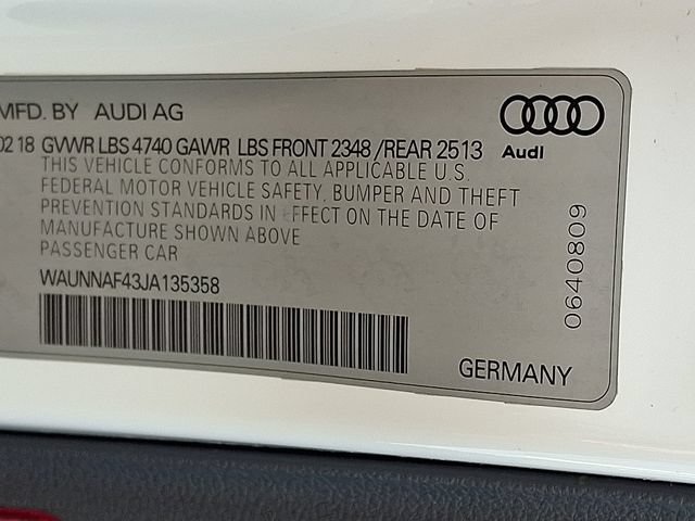 Used 2018 Audi A4 2.0T Premium w/ 18" Wheel Package AWD/4WD image 27
