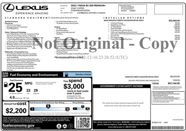 Used 2023 Lexus RX 350 Premium Plus w/ Accessory Package (Z1) image 28