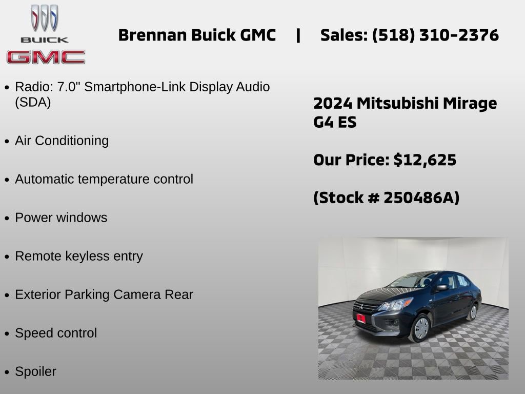 Used 2024 Mitsubishi Mirage G4 ES FWD image 6