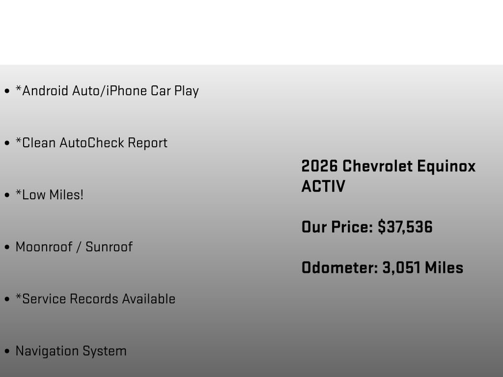 Used 2026 Chevrolet Equinox ACTIV AWD/4WD image 12