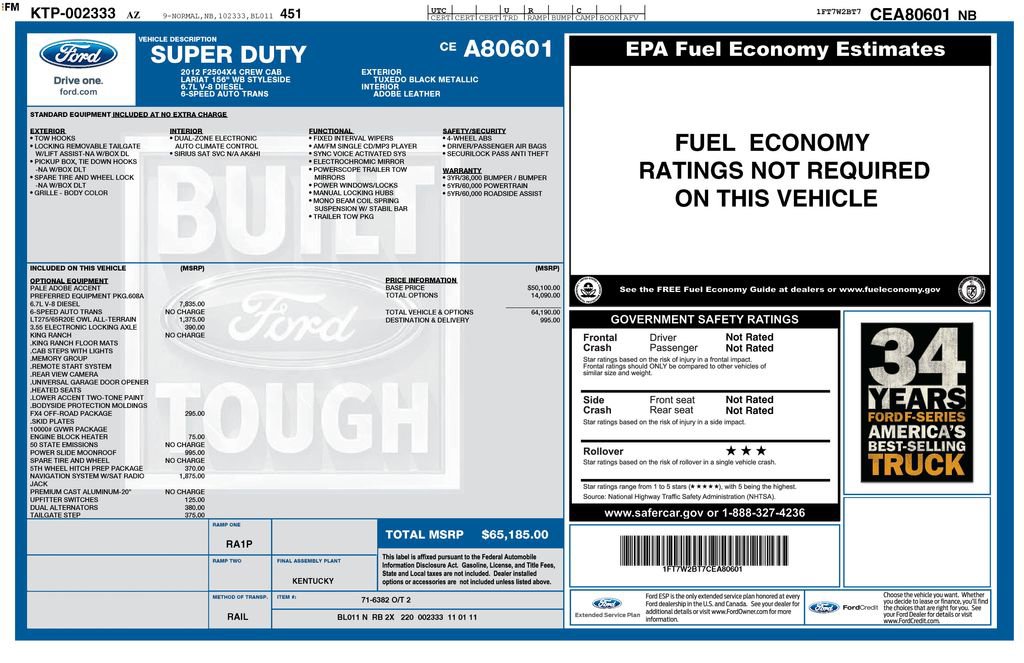 Used 2012 Ford F250 King Ranch AWD/4WD image 48