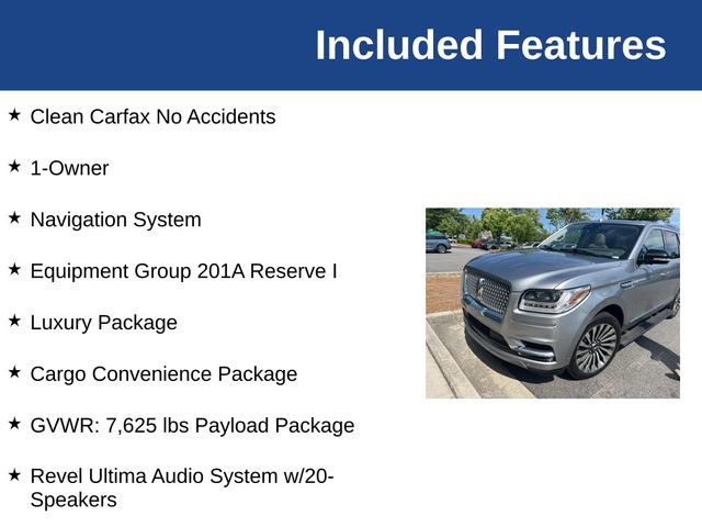 Certified 2021 Lincoln Navigator Reserve w/ Luxury Package AWD/4WD image 3