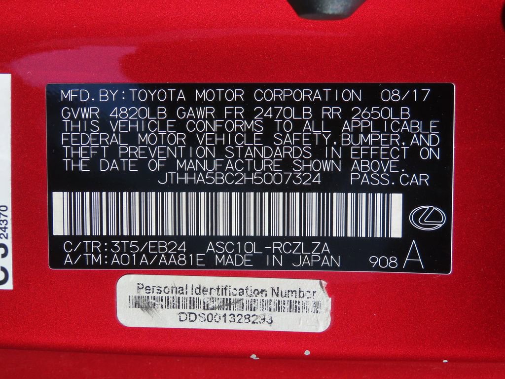 Used 2017 Lexus RC 200t F Sport image 21