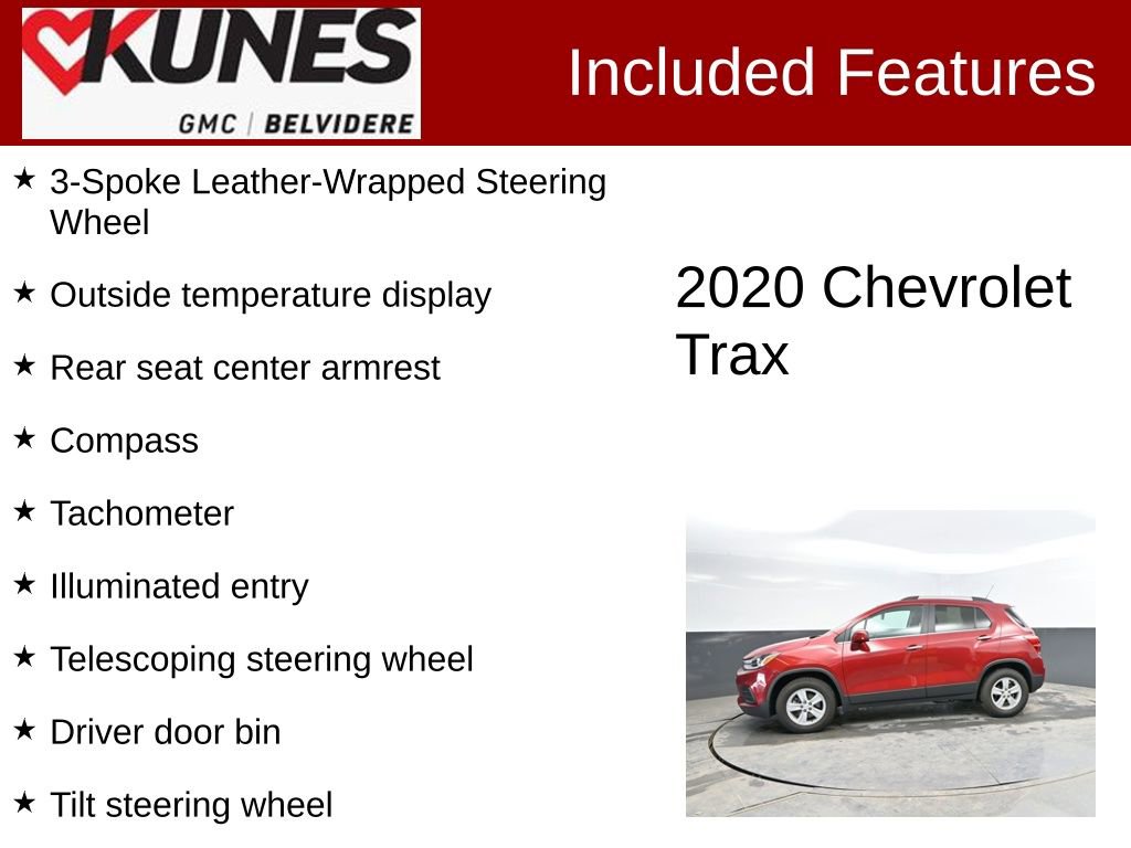 Used 2020 Chevrolet Trax LT w/ Sun & Sound Package image 3