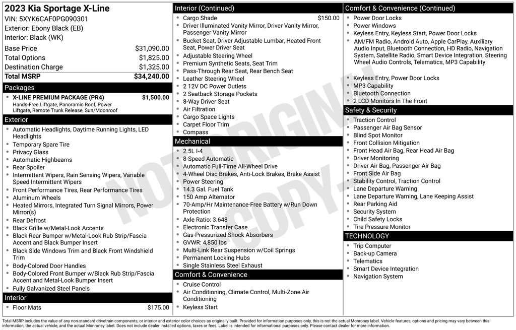 Used 2023 Kia Sportage X-Line w/ X-Line Premium Package image 5