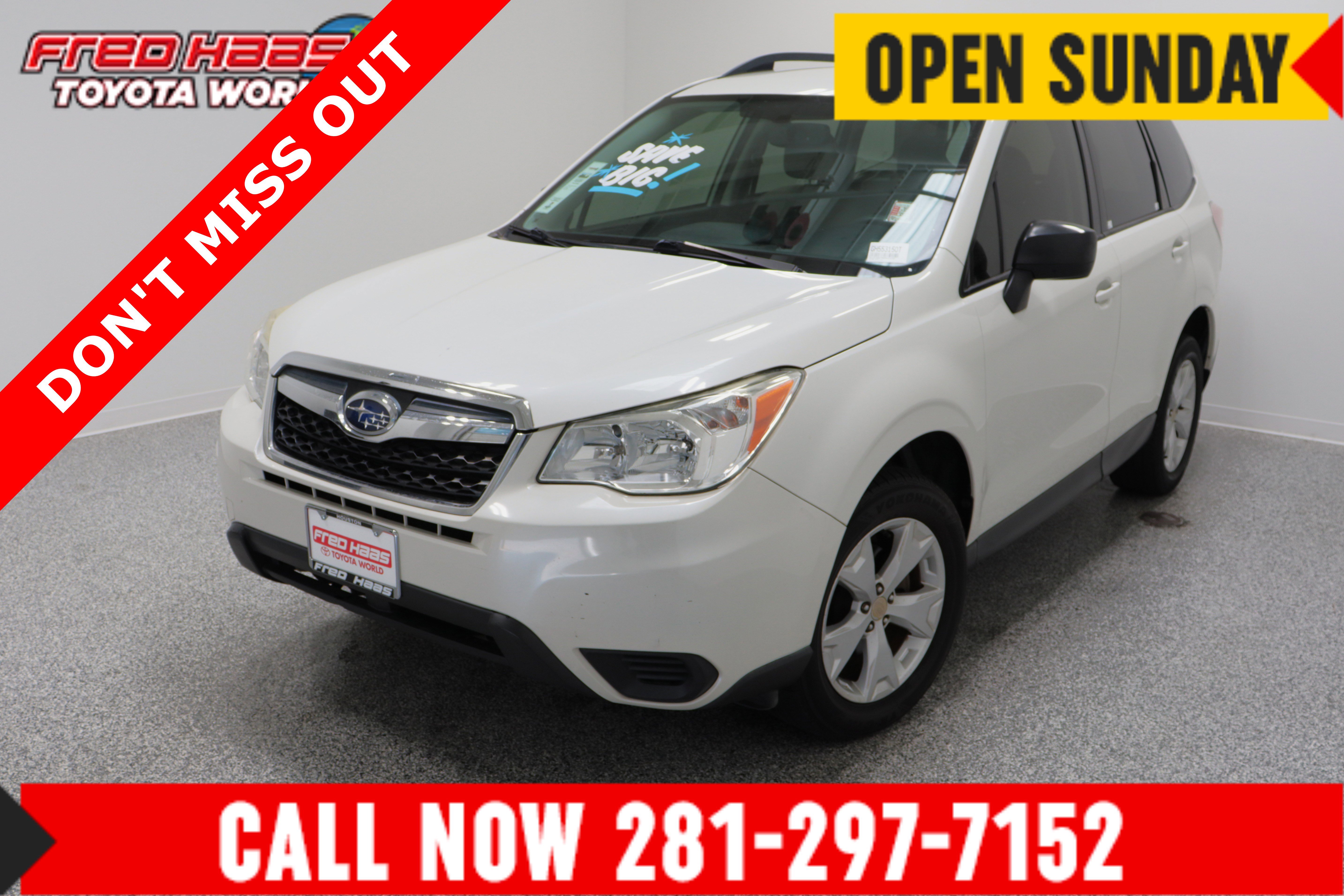 Used 2016 Subaru Forester 2.5i w/ Alloy Wheel Package
