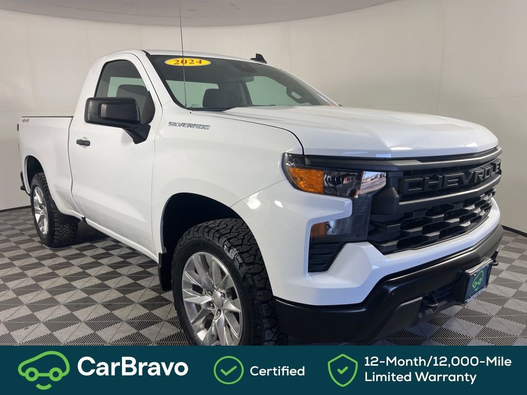 Certified 2024 Chevrolet Silverado 1500 W/T w/ Trailering Package AWD/4WD image 1