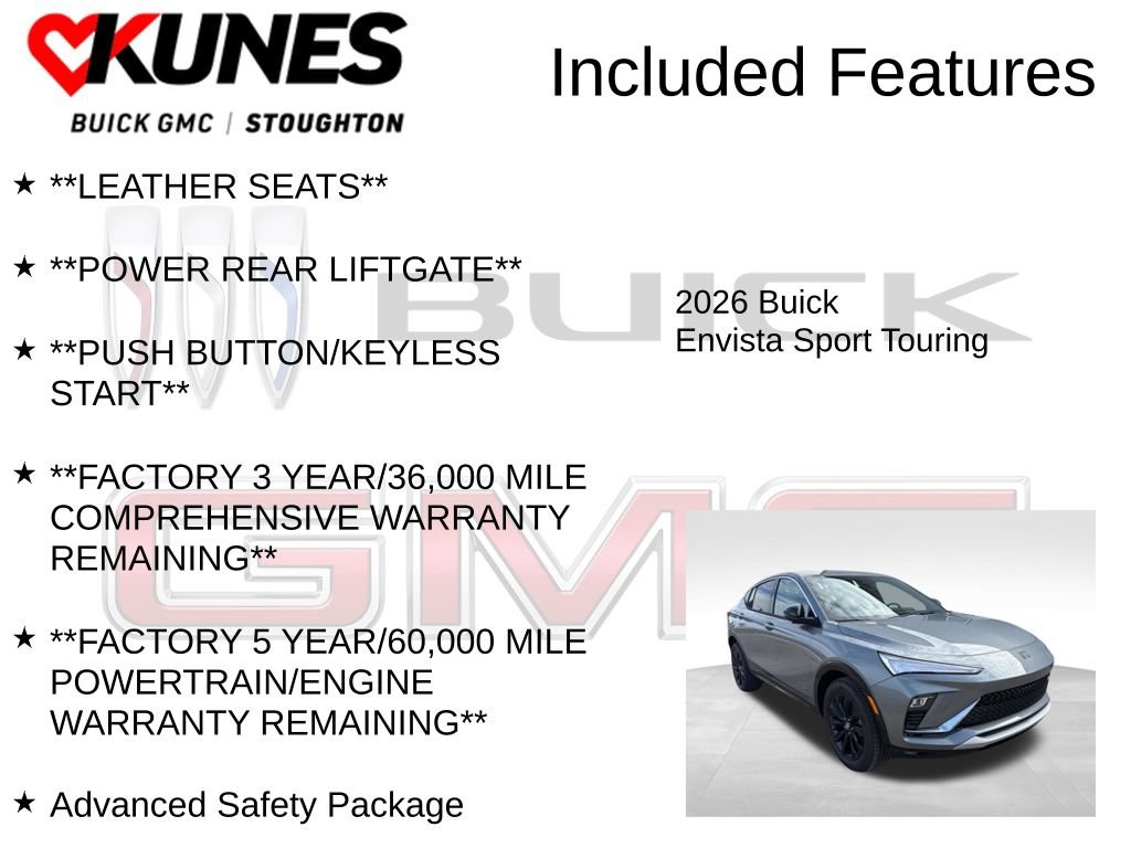 New 2026 Buick Envista Sport Touring w/ Convenience I Package FWD image 3
