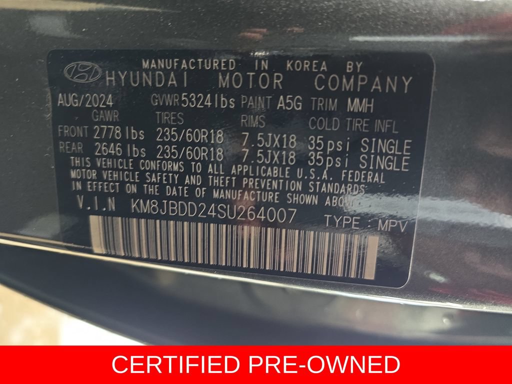 Certified 2025 Hyundai Tucson SEL AWD/4WD image 35