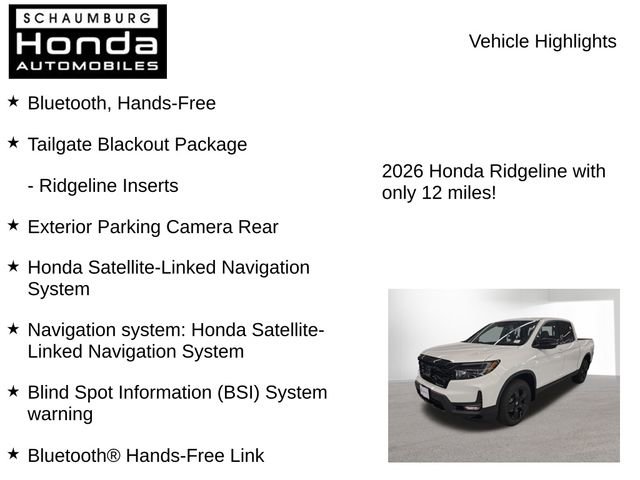 New 2026 Honda Ridgeline Black Edition image 7