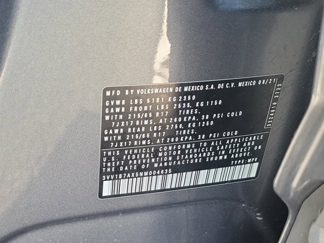 Certified 2022 Volkswagen Tiguan S image 33