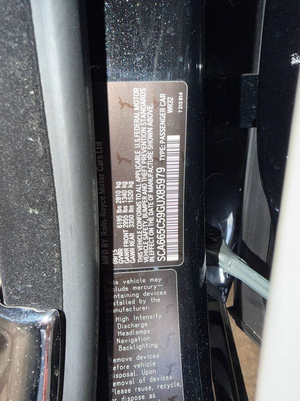 Used 2016 Rolls-Royce Wraith RWD image 29
