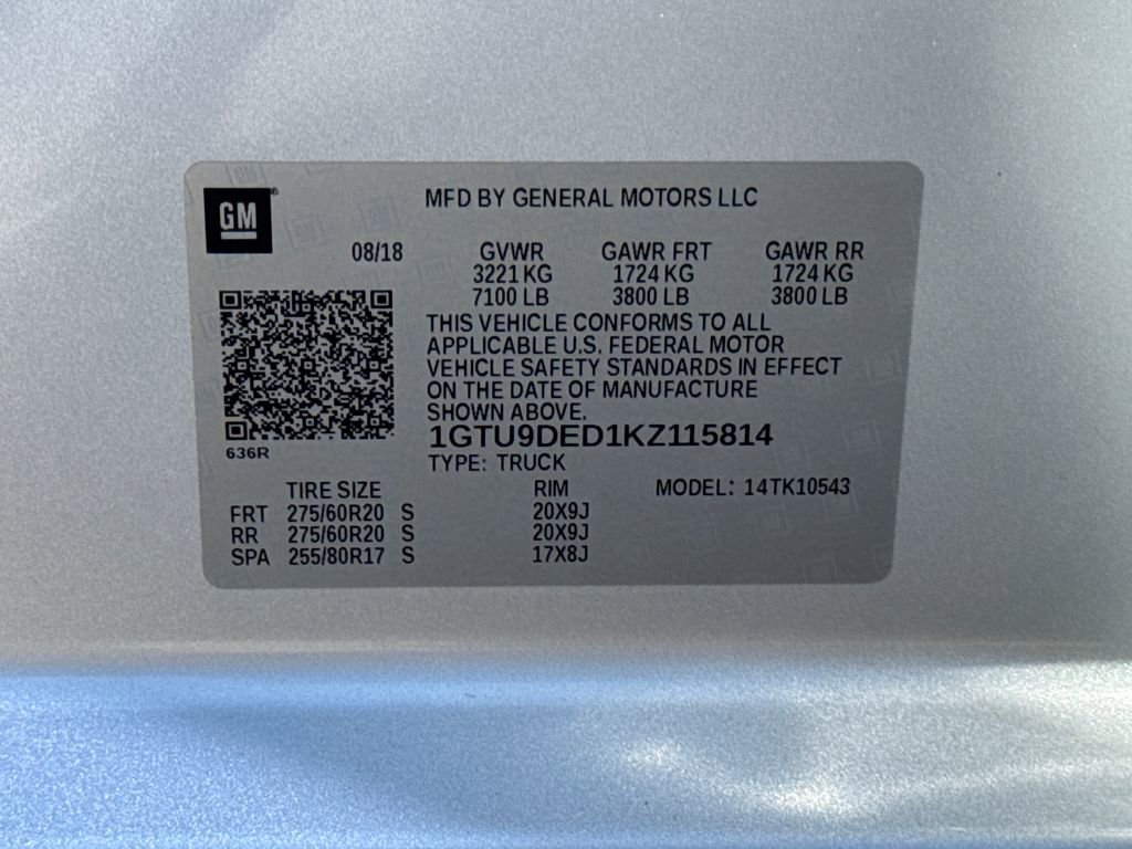 Used 2019 GMC Sierra 1500 SLT w/ SLT Premium Package AWD/4WD image 28