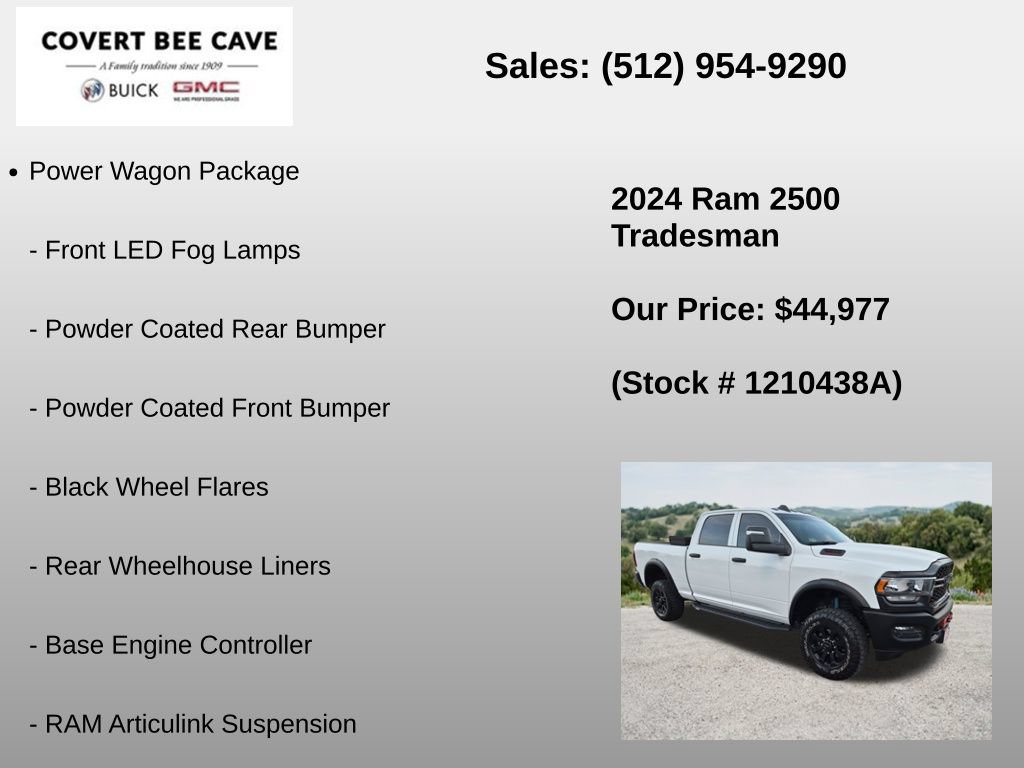 Used 2024 RAM 2500 Tradesman w/ Power Wagon Package AWD/4WD image 12
