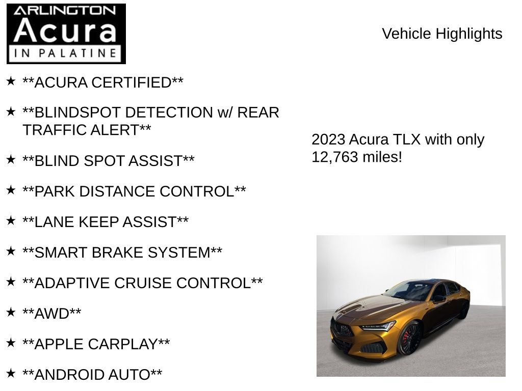 Used 2023 Acura TLX Type S AWD/4WD image 7
