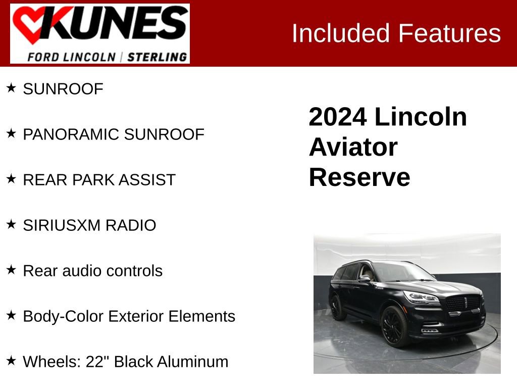 Used 2024 Lincoln Aviator Reserve w/ Equipment Group 201A AWD/4WD image 3