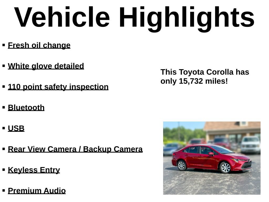 Used 2024 Toyota Corolla LE FWD image 35