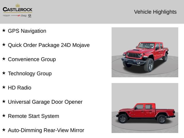 New 2026 Jeep Gladiator Mojave w/ Technology Group AWD/4WD image 2
