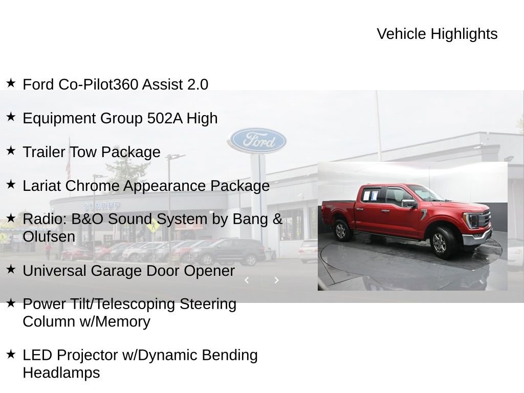 Used 2021 Ford F150 Lariat w/ Equipment Group 502A High image 20