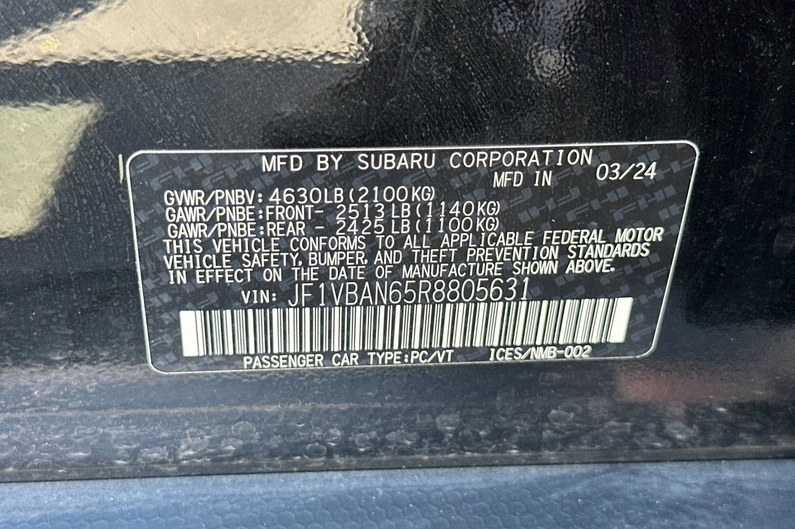 Used 2024 Subaru WRX Limited image 34