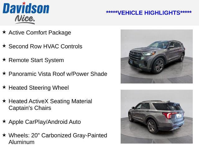 Certified 2025 Ford Explorer Active w/ Active Comfort Package image 4
