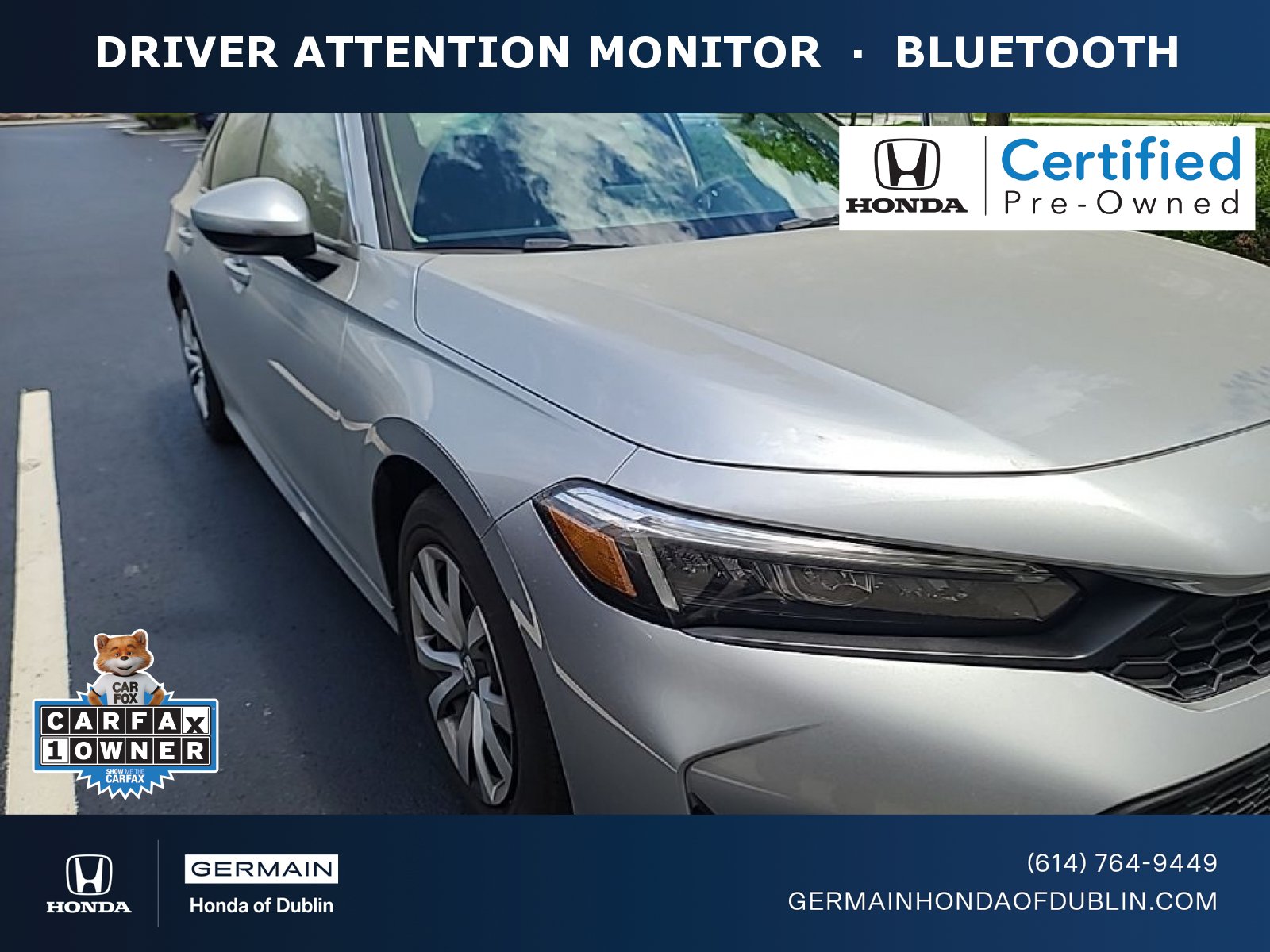 Certified 2025 Honda Civic LX image 1