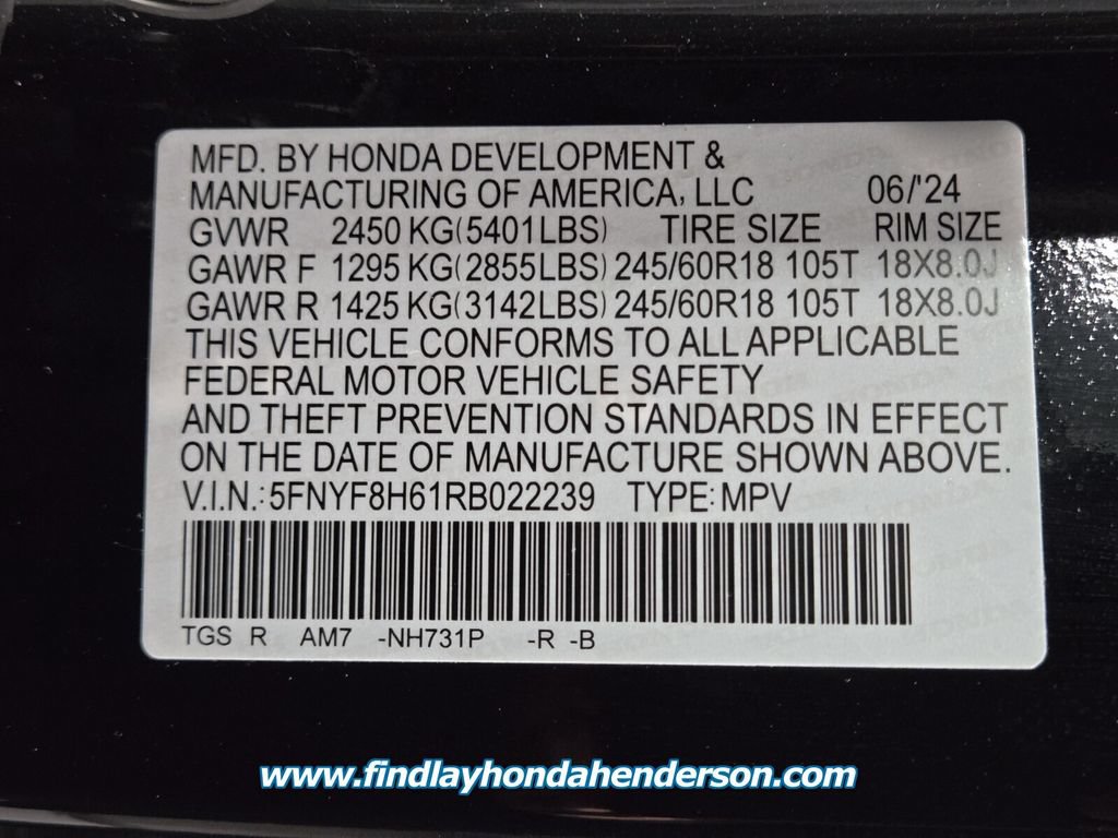 Certified 2024 Honda Passport TrailSport image 14