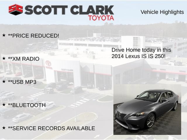 Used 2014 Lexus IS 250 w/ Navigation Package RWD image 8