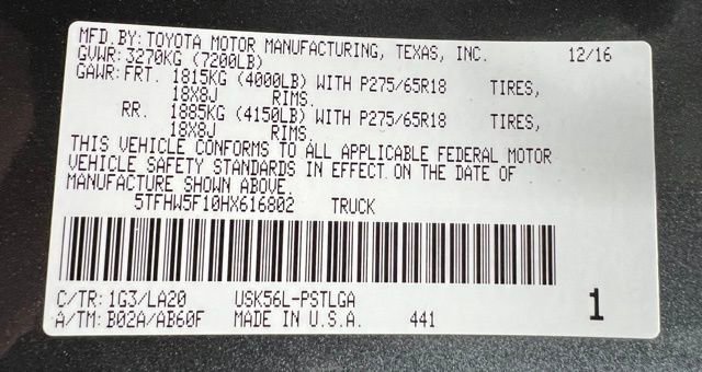 Used 2017 Toyota Tundra Limited w/ Limited Premium Package image 53