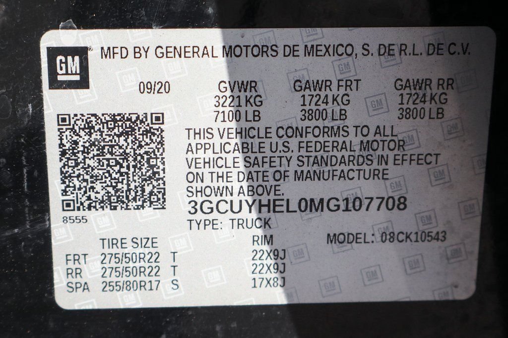 Used 2021 Chevrolet Silverado 1500 High Country w/ Technology Package AWD/4WD image 54