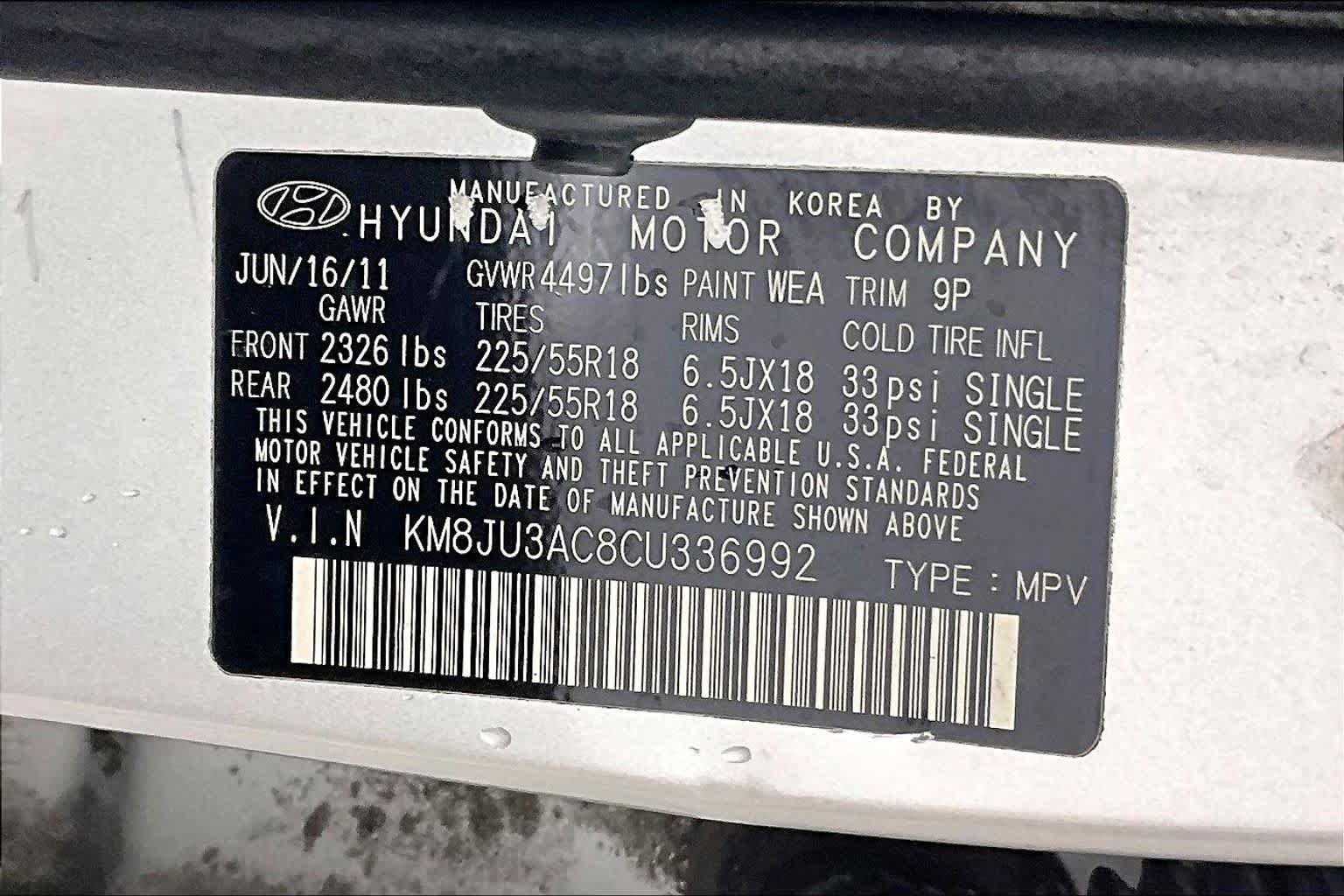 Used 2012 Hyundai Tucson Limited FWD image 33