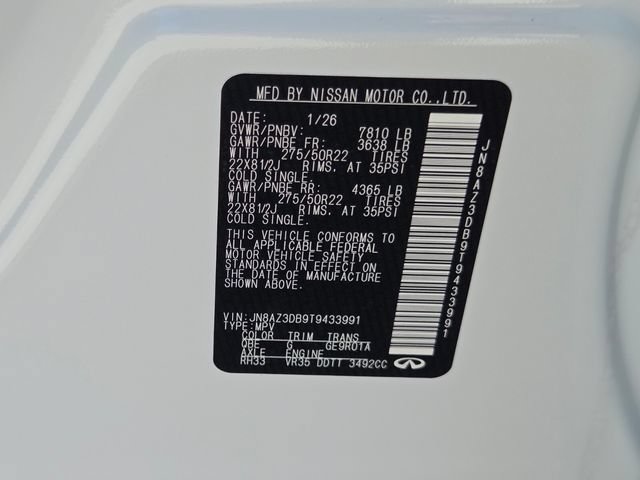 New 2026 INFINITI QX80 4WD w/ Sport Exterior Package image 23