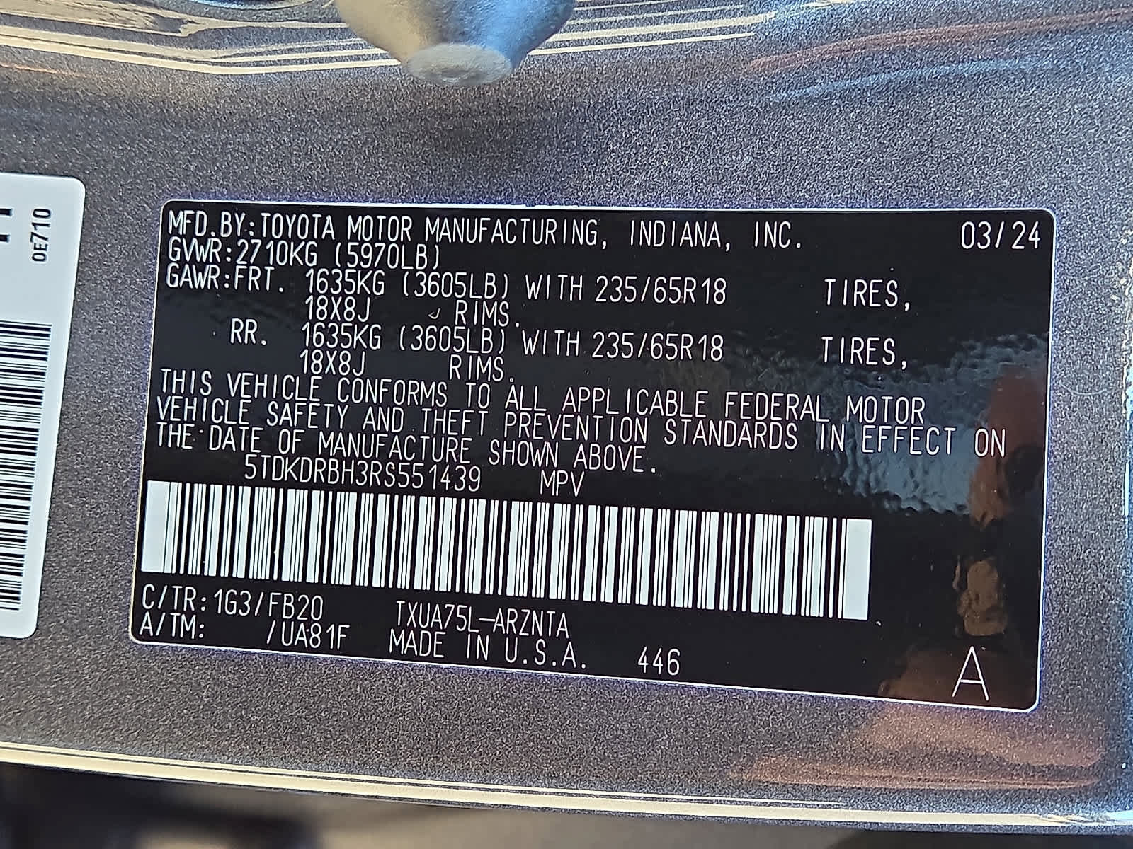 Certified 2024 Toyota Highlander LE image 27