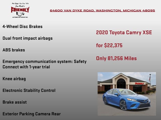 Used 2020 Toyota Camry XSE image 20